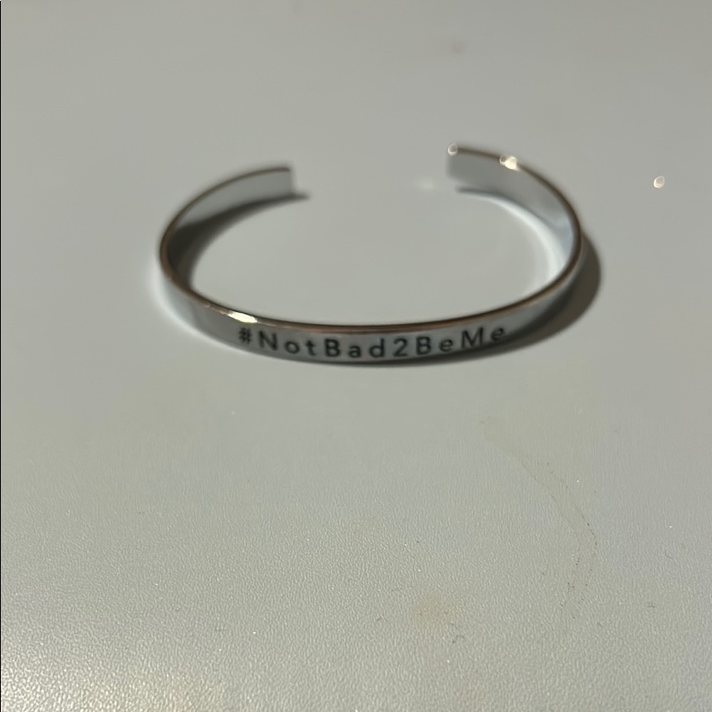 Silver Cuff Bracelet with Engraving